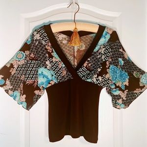 Kimono crossover top